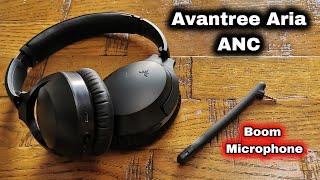 Avantree Aria Active Noise Headphones & Detachable Boom Microphone  (Full Review & Audio Sample )