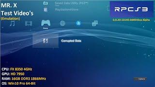 RPCS3 0.0.20-13145-0d4543ca Alpha - VSH/XMB from PS3 System Software Update 4.88 - Test Video