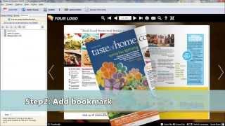 FlipBook Creator: How to add bookmark for your flipbook