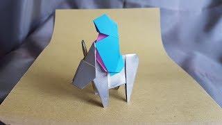 Maryja siedząca na osiołku / Origami Mary Seating On The Donkey