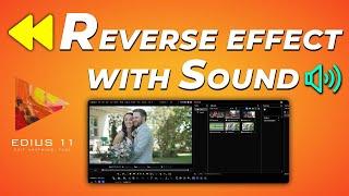 How to Reverse Video with Sound Effect in EDIUS 11 | Tech Nestology