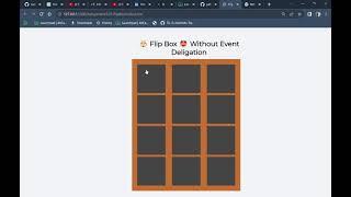 Flip Box GAME  without using Event delegation(DOM) #CSS #HTML #javascript #180daysofcoding