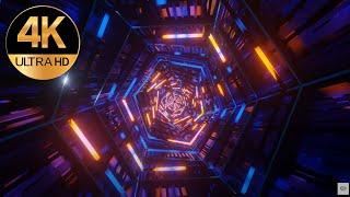 10 hour 4k fast moving disco hexagon shape  colorful Lights Background (Free Video Background loops)