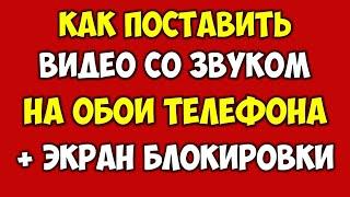 Как поставить видео на обои телефона андроид и айфон  Видео обои со звуком\музыкой на андроид 2021