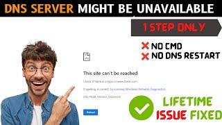 how to fix your DNS server might be unavailable ||dns_probe_finished_Nxdomain|dns server unavailable