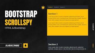 How to make a Bootstrap Scrollspy | Tutorial