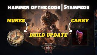 PoE 2 | Hammer of The Gods & Stampede Titan - Endgame / Build Update - T16  Map Showcase