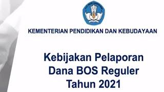 BOS 2021 || PERCEPATAN PENYALURAN DANA BOS REGULER TAHUN 2021