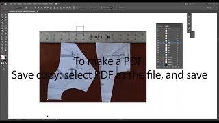 Digitizing paper patterns on illustrator