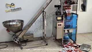 FFS pouch packing machine for powder | masala packing machine from 10 grm to 1 kg | ffs auger based