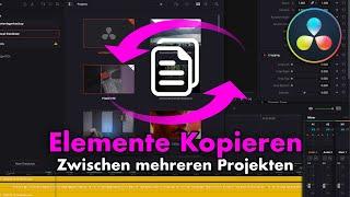 Zwischen Projekten kopieren | DaVinci Resolve | Minute Monday (Deutsch)