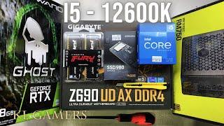 intel Core i5 12600K GIGABYTE Z690 UD AX DDR4 RTX3060Ti CORSAIR 4000D AIRFLOW ML360L V2 ARGB