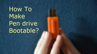 how to make pendrive bootable using Cmd