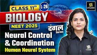 Class 11 Biology | Neural Control and Coordination | NEET 2025 | L-26 | Dr. Ronak Ma'am