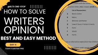 Easy method to solve writer's opinion ielts reading Ielts reading tips and tricks IELTS ONE-STOP