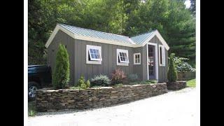 "The Heritage" - Stylish 2 Part Storage Shed that Converts into Tiny Home - DIY Build 8X18 to 12X24