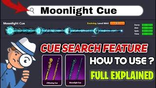  NEW CUE SEARCH FEATURE | HOW TO USE FULL EXPLAINED  | 8 BALL POOL NEW UPDATE | 8 BALL POOL |