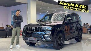 Mahindra Scorpio N Z8L Diesel Carbon Edition 2025: Black Alloys - Black Interiors & On Road Price ?