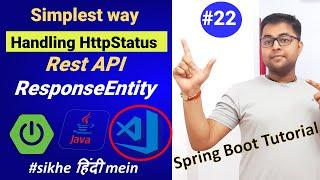 ResponseEntity | Handling HttpStatus while creating REST API using Spring Boot | Spring Boot[Hindi]