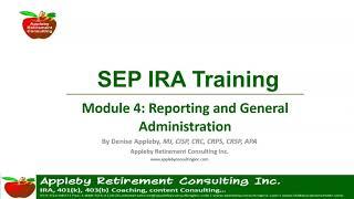 SEP IRA Training Program