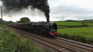 46233 Duchess of Sutherland destroys Hemerdon with the Royal Duchy 07/08/16