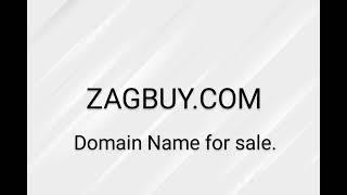 Domain Name for sale. ZAGBUY.COM online store, e-commerce,Branding. Godaddy.