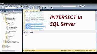 SQL Server - Intersect Operator