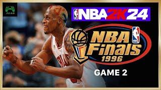 NBA 1996 FINALS GAME 2  SONICS VS BULLS NBA 2K24 PS5 SLIM GAMEPLAY