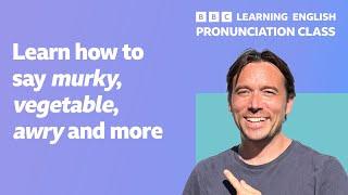 Pronunciation Class: How to say 'murky,' 'vegetable,' 'awry' and more.