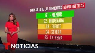 Tormentas magnéticas G5 pueden provocar fallas en satélites y redes eléctricas | Noticias Telemundo