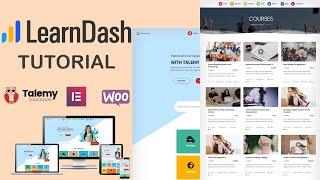 How to create an LMS website with Learndash & WordPress | learndash tutorial | Talemy theme Tutorial