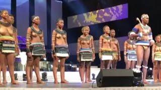 dance seremani in afrika .. African culture dance . without bra open breasts . Africa traditional