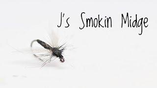 J's Smokin Midge - Midge Dry Fly Pattern - Step By Step