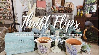 Thrift Flips • Trash to Treasure • Simple Spring Upcycles for Salvaged Items • Upcycled Decor