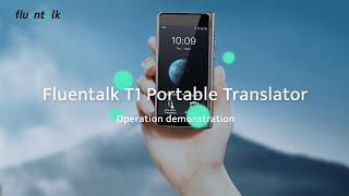 How to use Fluentalk T1 Portable Translator?
