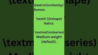 fonts styles in latex