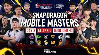  LIVE: Snapdragon Mobile Masters 2024 | Day 3 | Free Fire