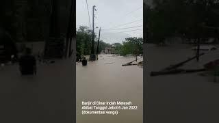 Banjir Akibat Tanggul Jebol di Dinar Indah Meteseh Semarang@J Christiono