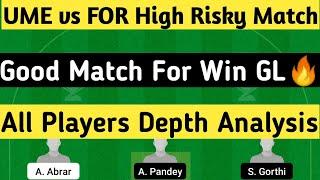 UME vs FOR Dream11 Today Team | UME vs FOR | ECS T10 - Sweden | @FantasyCricketGuru