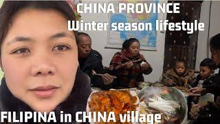 CHINA PROVINCE |Winter season lifestyle| Hot Pot| Mushroom with Pork|FILIPINO in China village