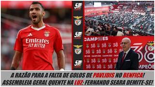 A razão para a falta de golos de Pavlidis no Benfica! ● AG quente leva à demissão de Fernando Seara!