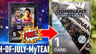 I ATTEMPT TO OPEN THE GUARANTEED 100 OVERALL DOMINANT PACK FOR FREE IN NBA2k24 MyTeam