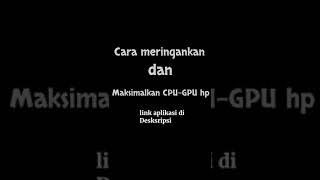 Cara agar hp tidak lemot-untuk GOJEK/GOPARTNER‼ROOT/nonROOT - aman sejahtera