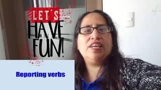 FUN PRACTICE WITH REPORTING VERBS