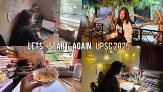 Starting my preparation for UPSC 2025 after interview  Making my day productive | Study Vlog