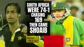 Shoaib Akhtar's One of the Best Cricket Bowling Performance | Match Turning Fast Bowling | Pak vs SA