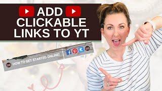 HOW TO ADD CLICKABLE LINKS TO YOUTUBE CHANNEL HOMEPAGE | YouTube Tutorial-Channel Art Links