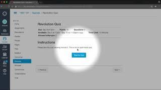 Quizzes   Canvas Tutorial Video Series