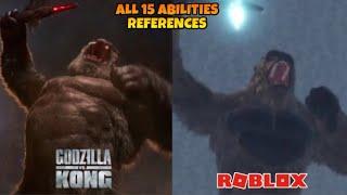 Kong 2021 Movie Vs Kaiju Universe References || All 15 Abilities References || Roblox Kaiju Universe