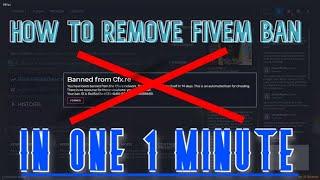 METHOD UNBAN FIVEM 2025 ( *UPDATED ) ( REMOVE BAN TXADMIN - CFX AND SERVER )